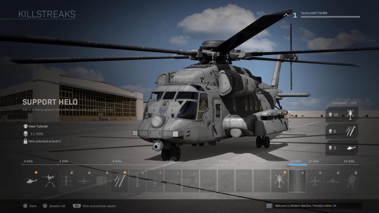 Support Helo (11 Kills)