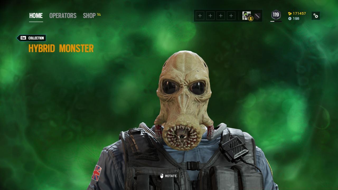 Operator: Smoke - Hybrid Monster (Head)
