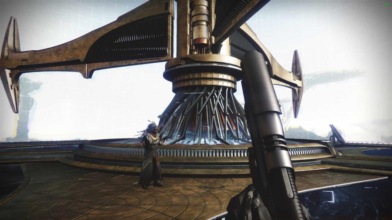 Osiris standing with the Sundial on Mercury