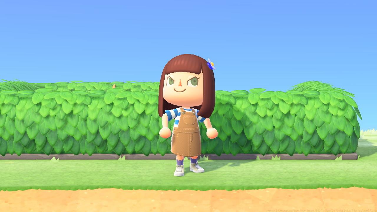 Outside the May Day hedge maze in Animal Crossing: New Horizons.