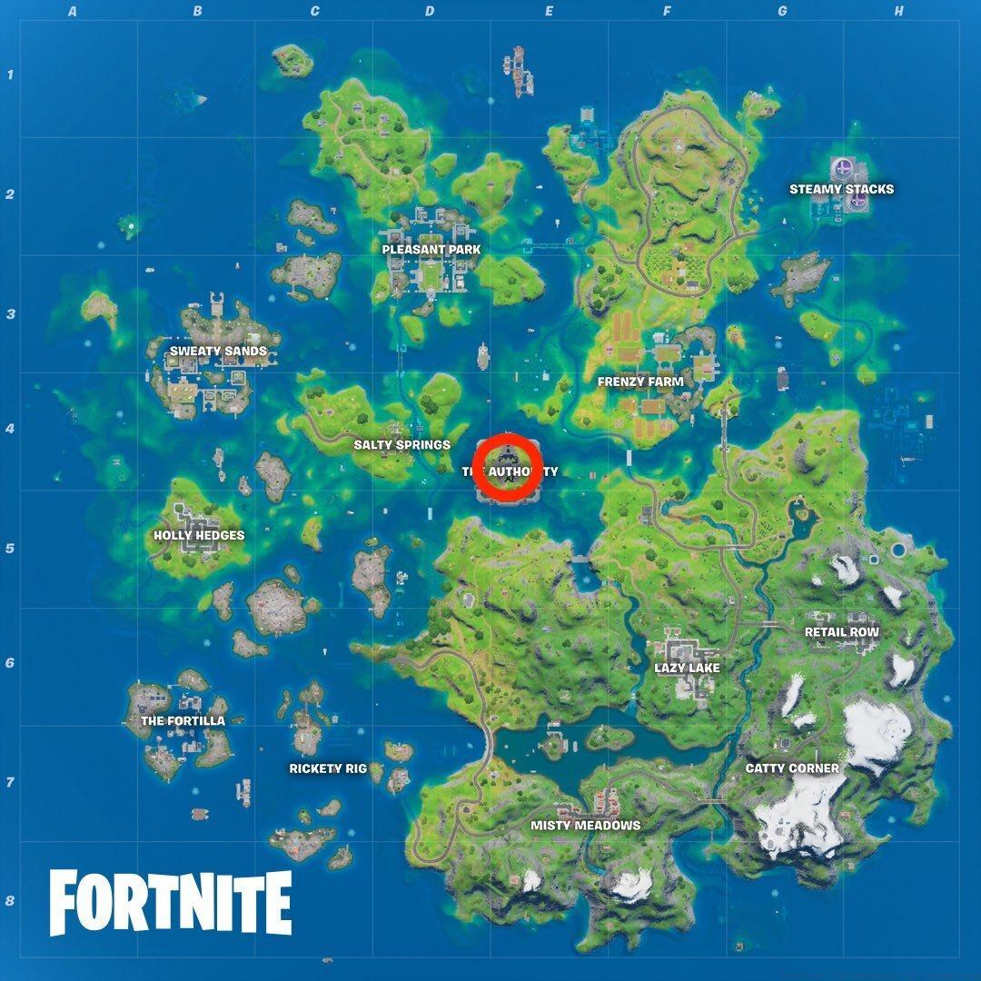 The Authority's location in Fortnite Season 3
