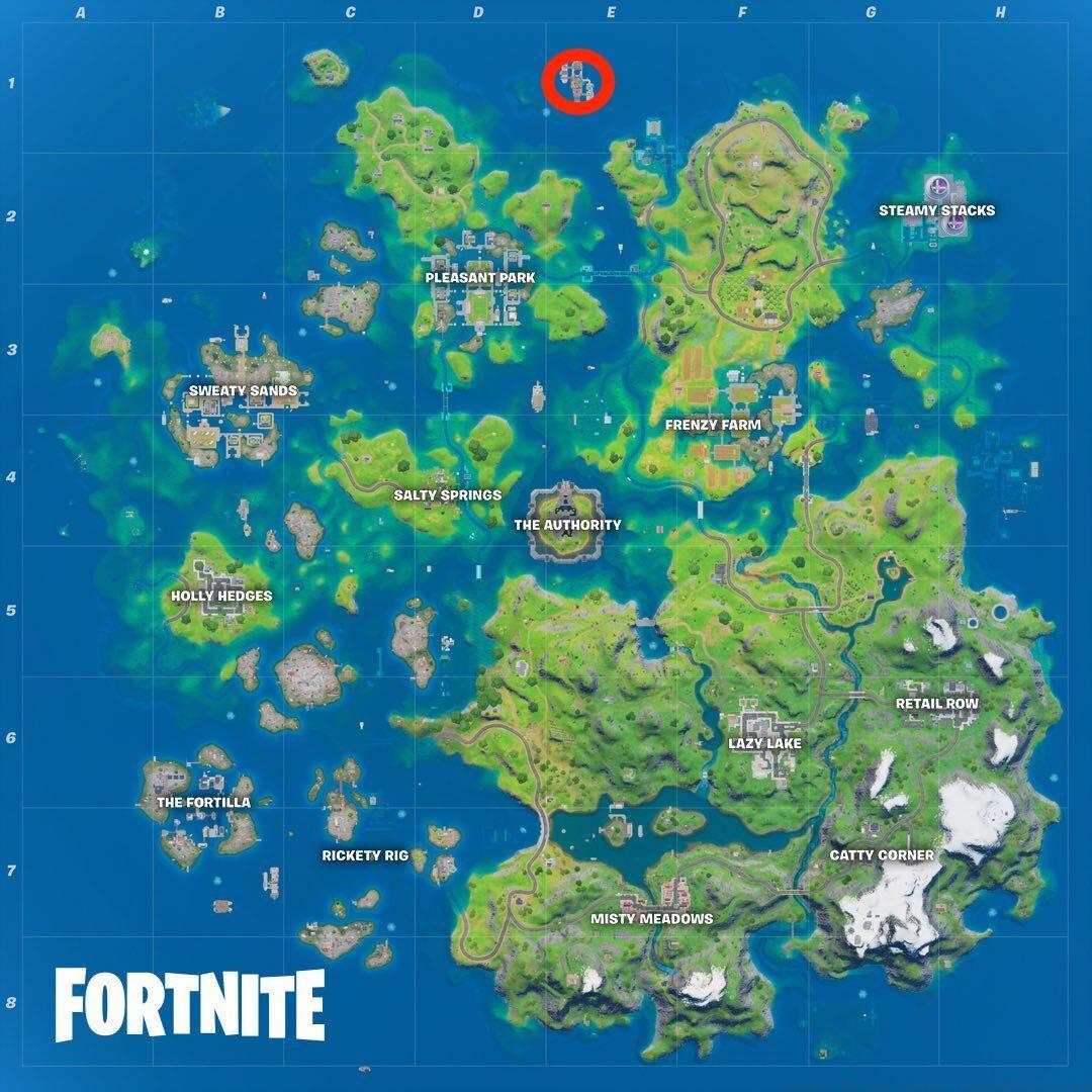  Deadpool's Yacht location in Fortnite Season 3