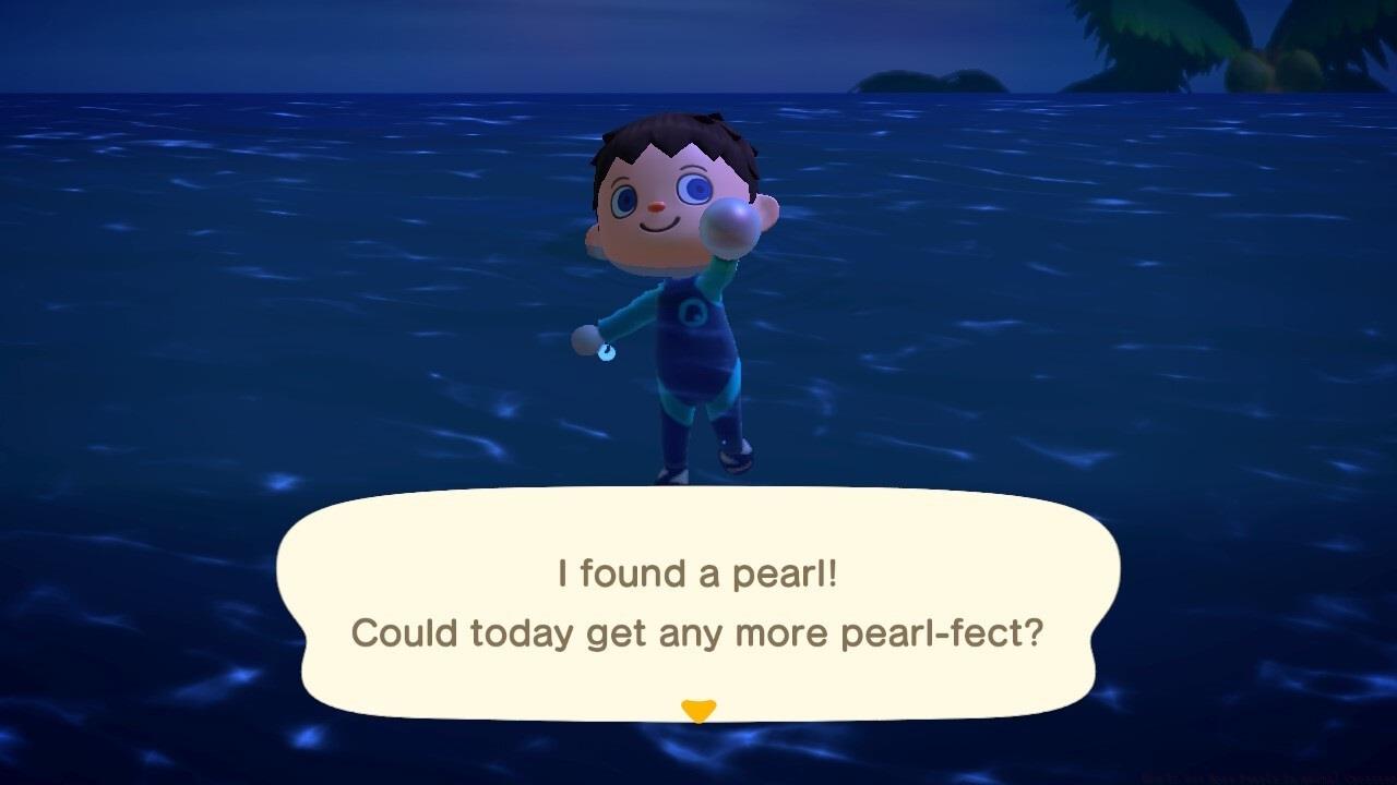 Finding a pearl while diving.