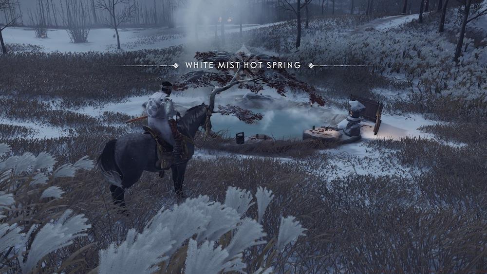 White Mist Hot Springs scenic overview