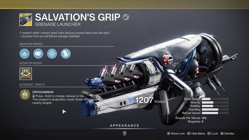 You'll need Salvation's Grip in order to gain the power to destroy Entropic Shards.