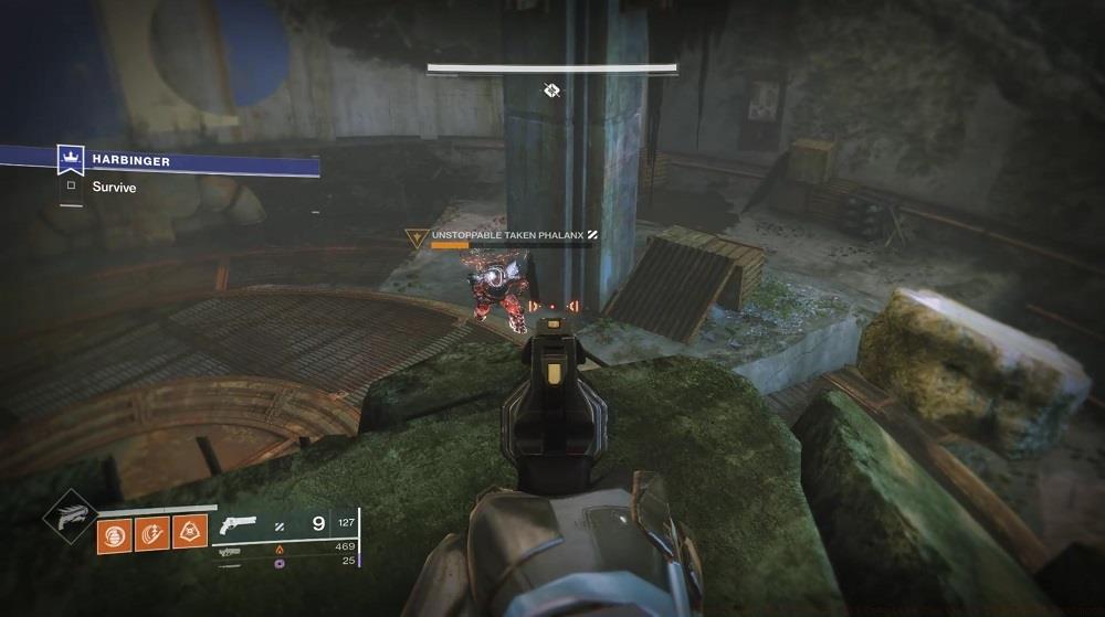 In the dam arena after killing the Emissaries, you'll fight waves of Taken, including Unstoppable Champions.