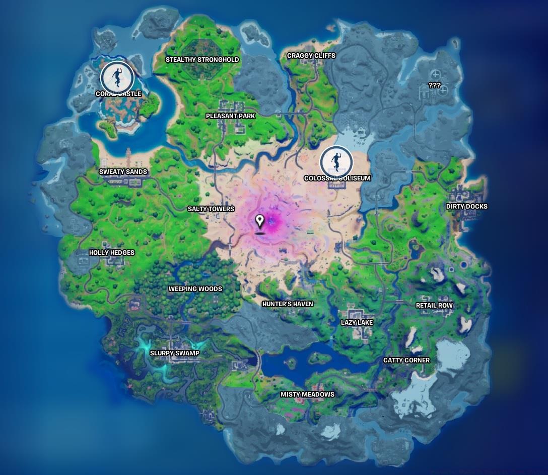 Stone statue location guide in Fortnite.