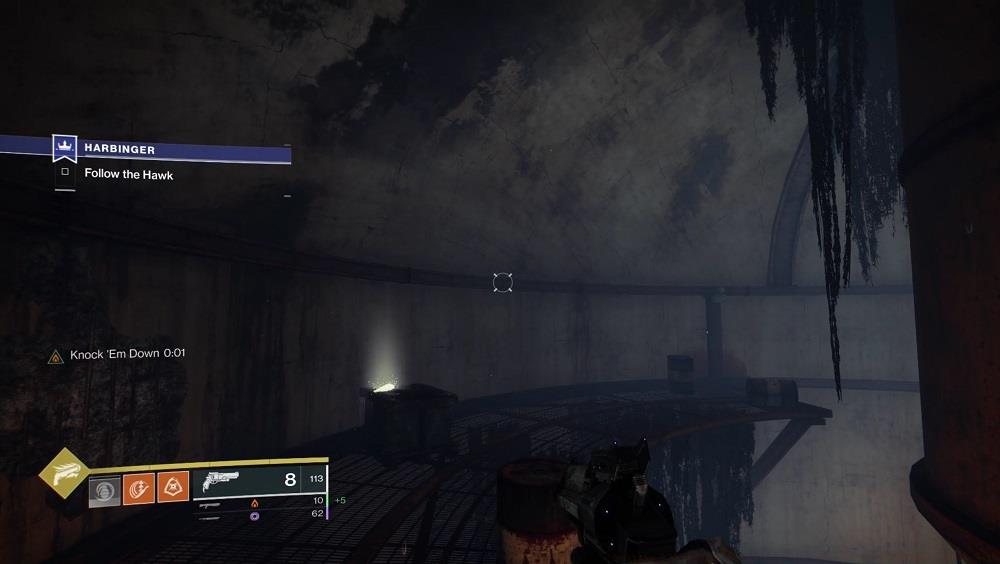 When you reach the cylindrical room with water at the bottom and big, rusted machinery sticking to the walls, make sure you climb as high as you can to find the feather.