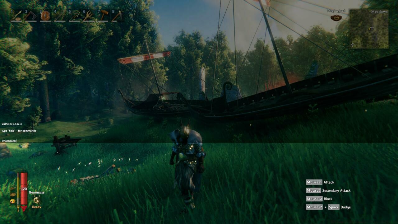 Console commands and cheats will allow you to spawn anything you want in Valheim--but only in single-player.