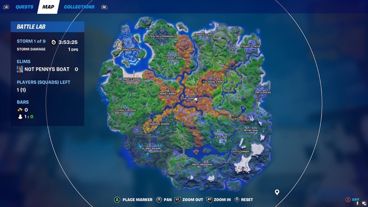 What the new island map looks like in Fortnite Season 6.