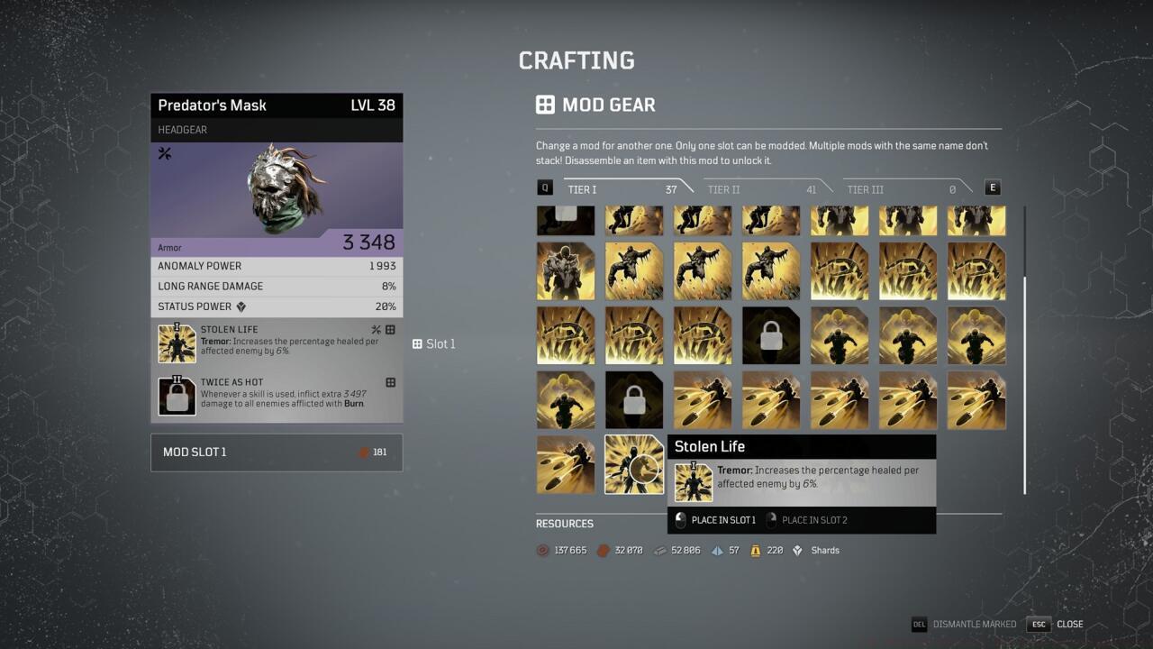 Switch mods around based on which abilities you plan to use in a mission--it'll save your life, and it costs next to nothing.