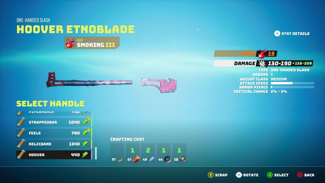 Spend time crafting your own special weapons.