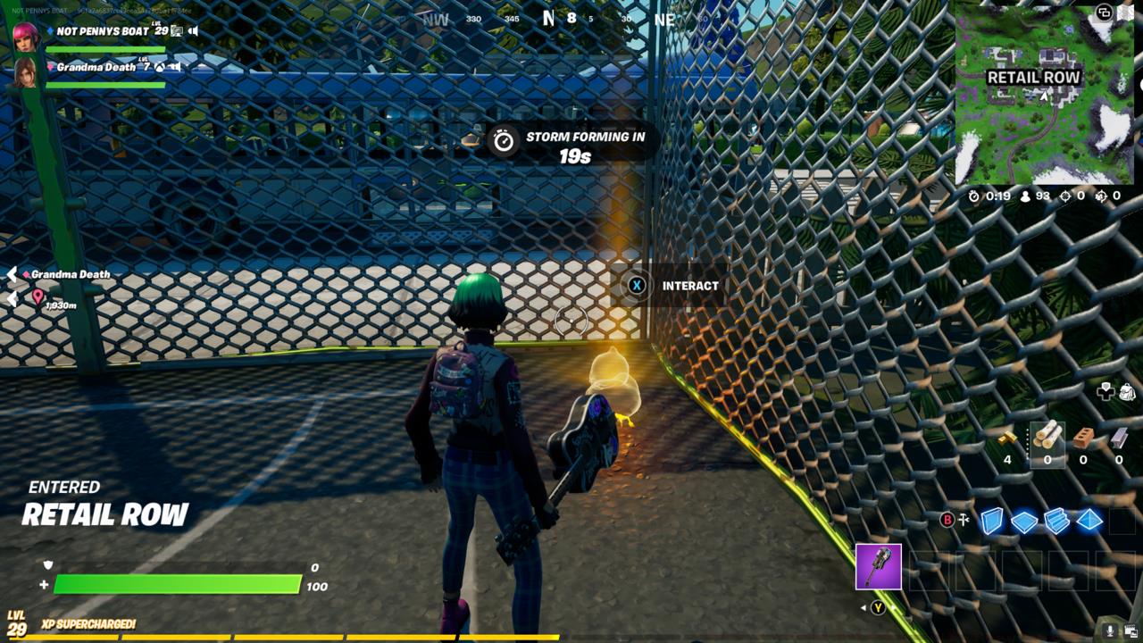 Drop into the basketball court for the first rubber duck.