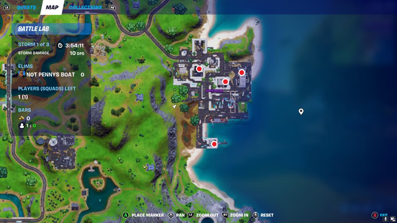 Dirty Docks spray can locations