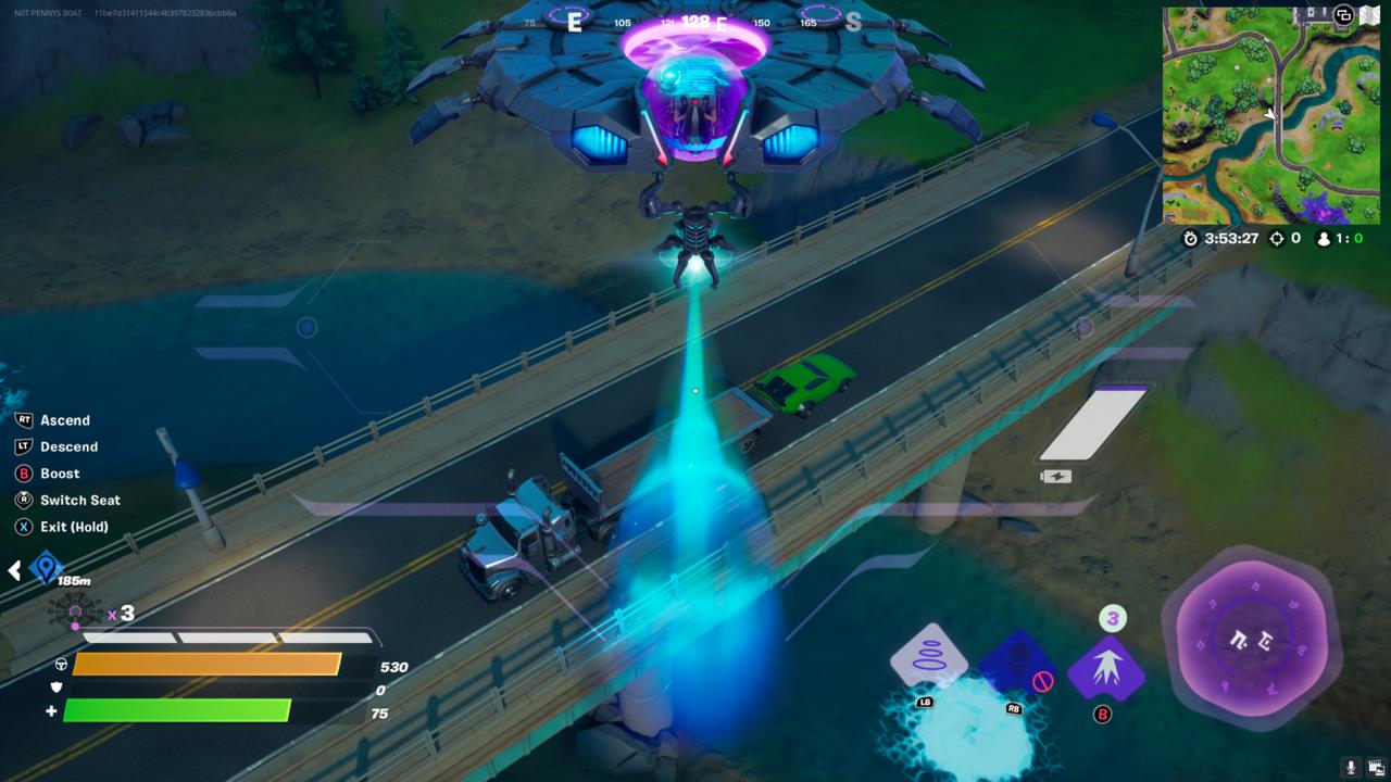 You'll want to pilot a UFO to complete a pair of Fortnite Week 4 challenges.