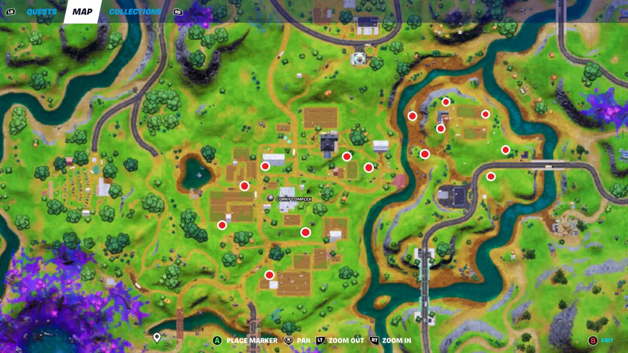 All cow decoy locations in Fortnite Week 6.