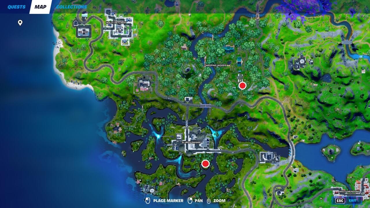 Target dummies can be most conveniently found in Weeping Woods and Slurpy Swamp.