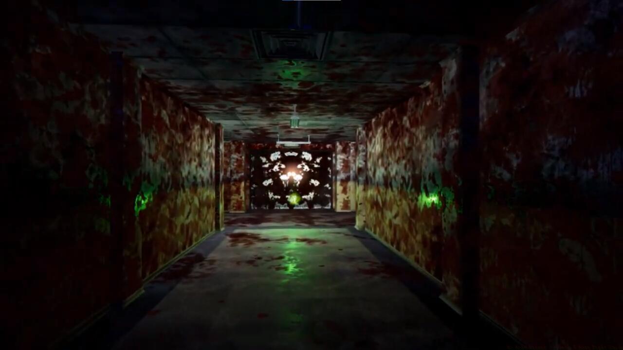 When you get to these double doors, you'll want to head left.