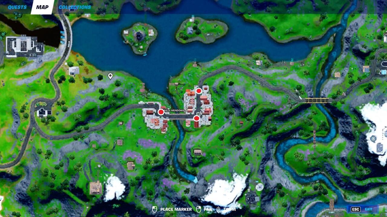 Warning signs in Misty Meadows