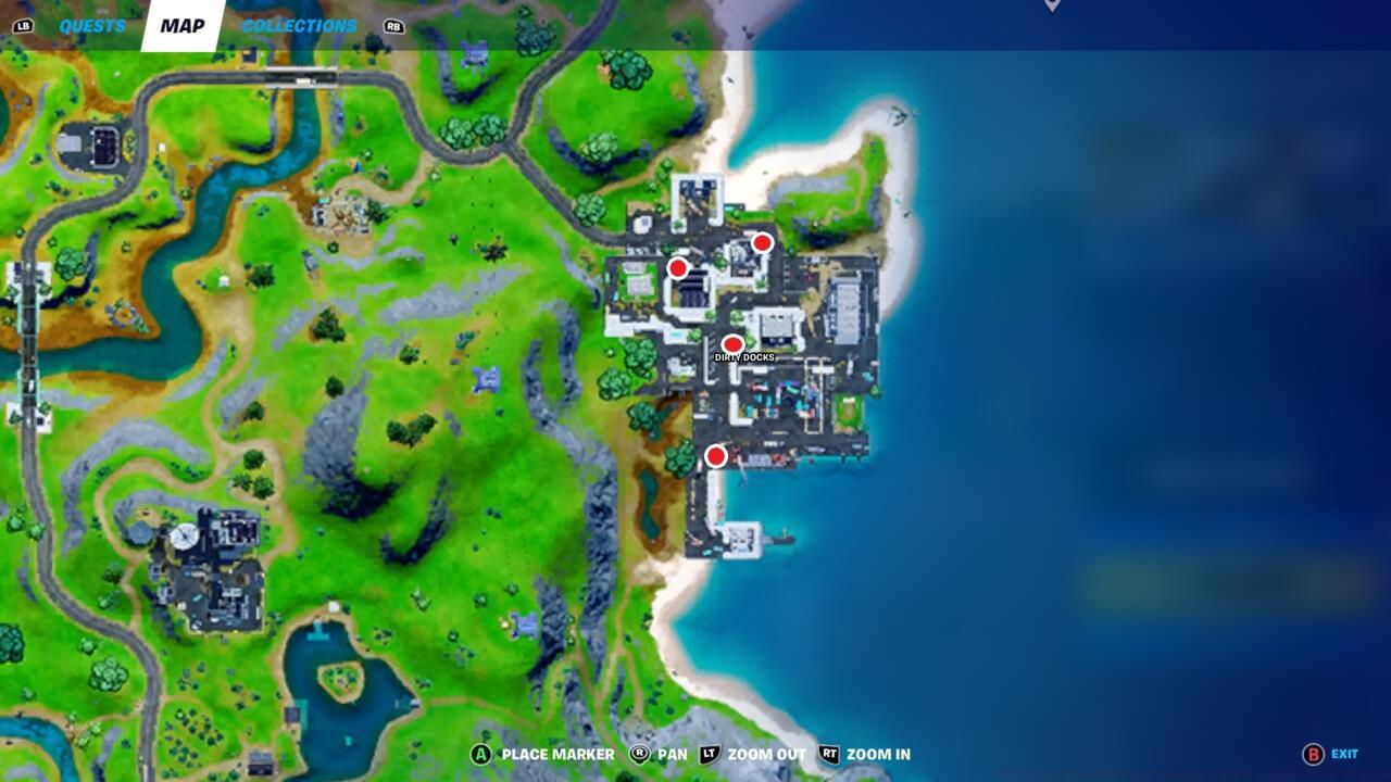 Warning signs in Dirty Docks