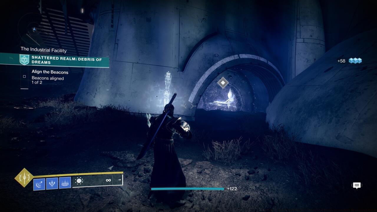 Use this Barrier Door in The Industrial Facility to get to the teleporter that'll take you to The Overlook.