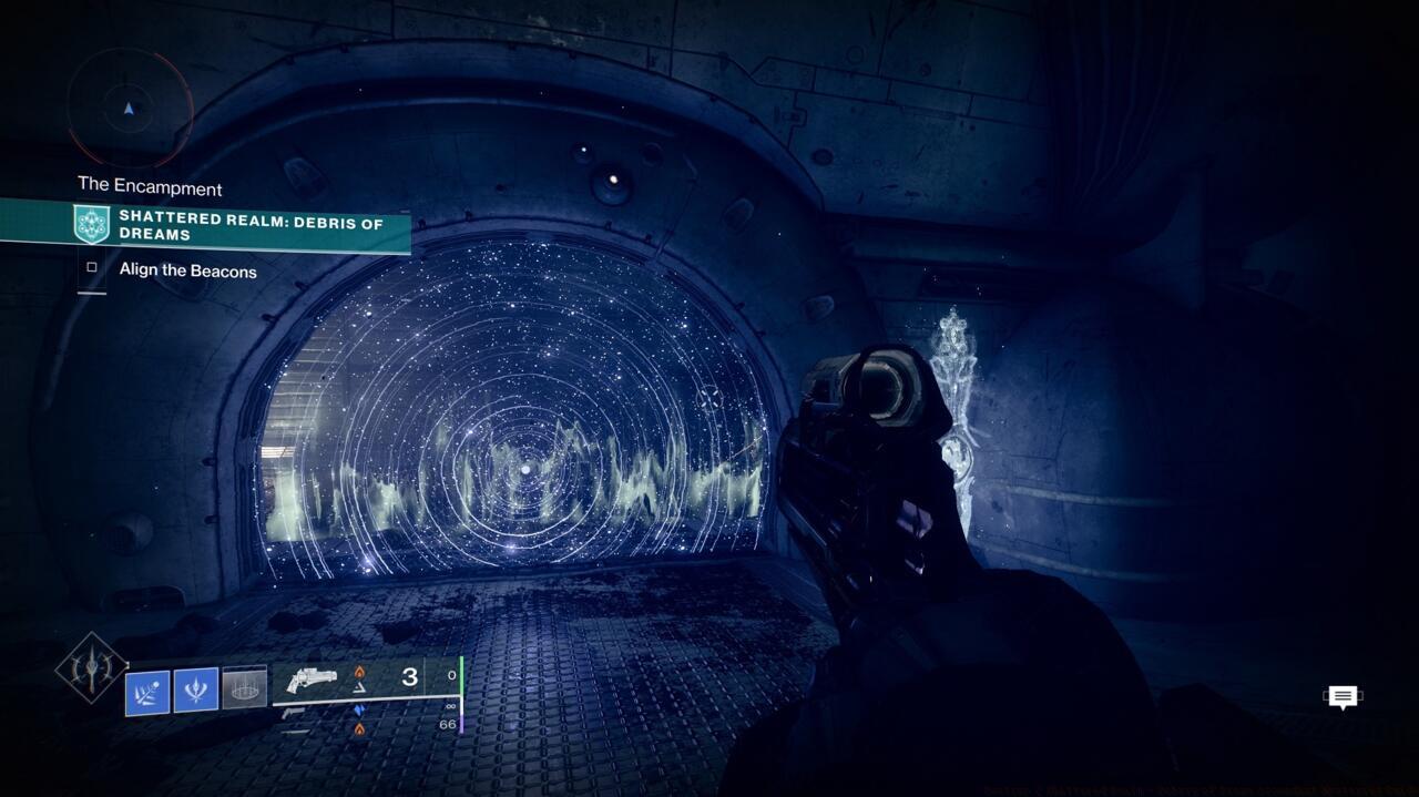 Head through the Barrier door and follow the path until you get outside, past the laser trip mines. Outside, follow the cliff path to the right until you reach a True Sight marker.