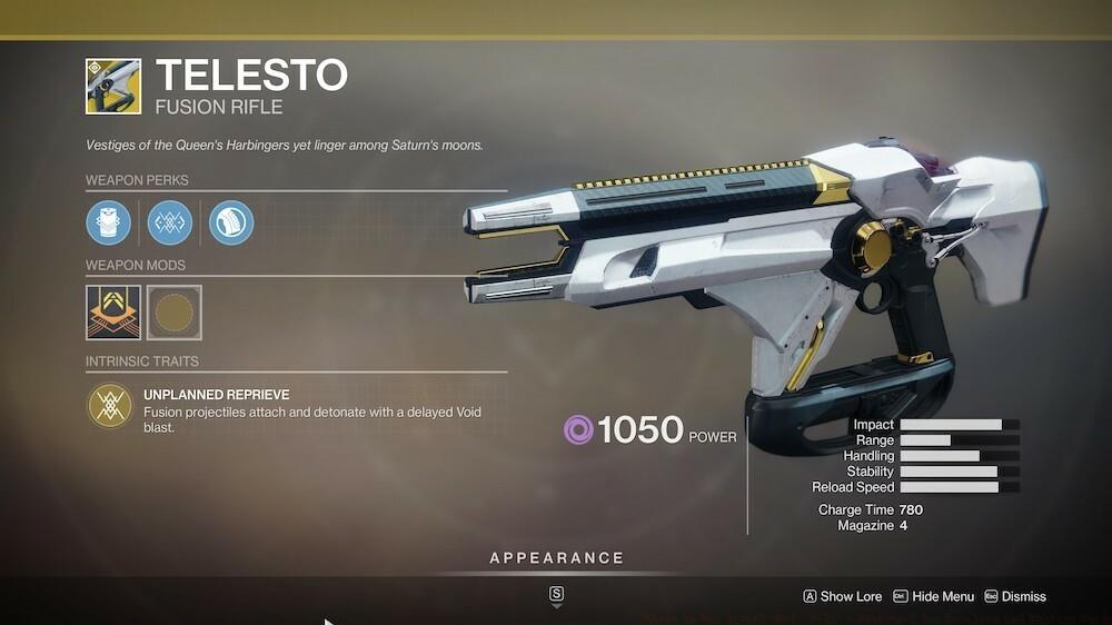 Telesto is a must-have fusion rifle