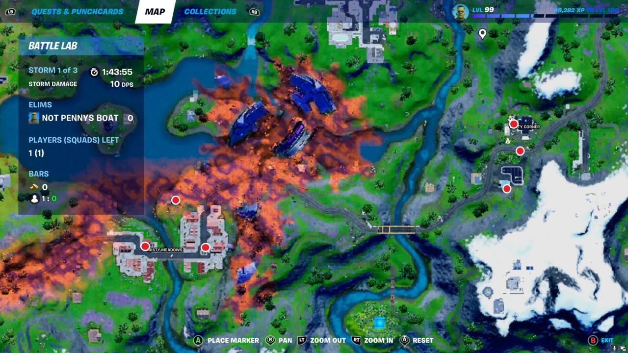 All seismograph locations in Fortnite.