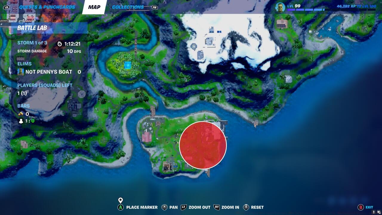 The Ghostbuster will spawn in this region, usually in either of the two main buildings.