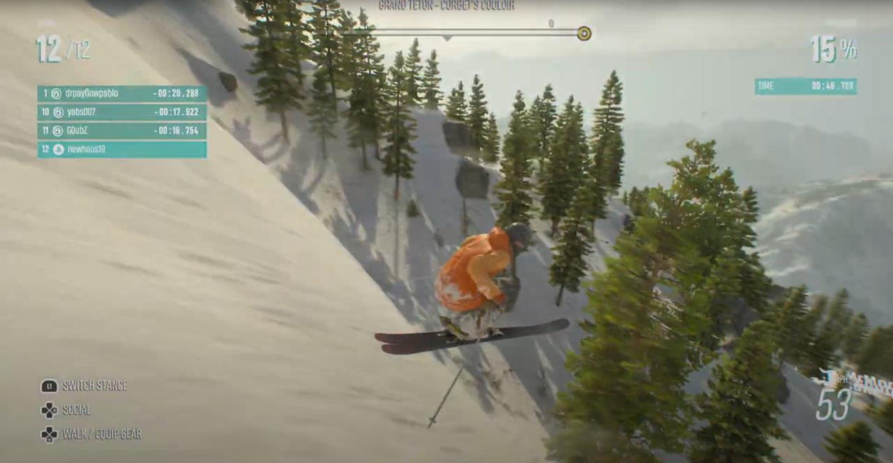 Racer mode also lets you capture some sweet angles of the action.