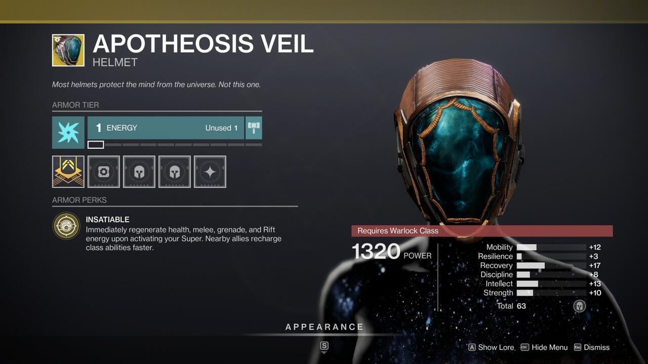 Gain some protection when activating your Super, with a bunch of other benefits, with Apotheosis Veil.