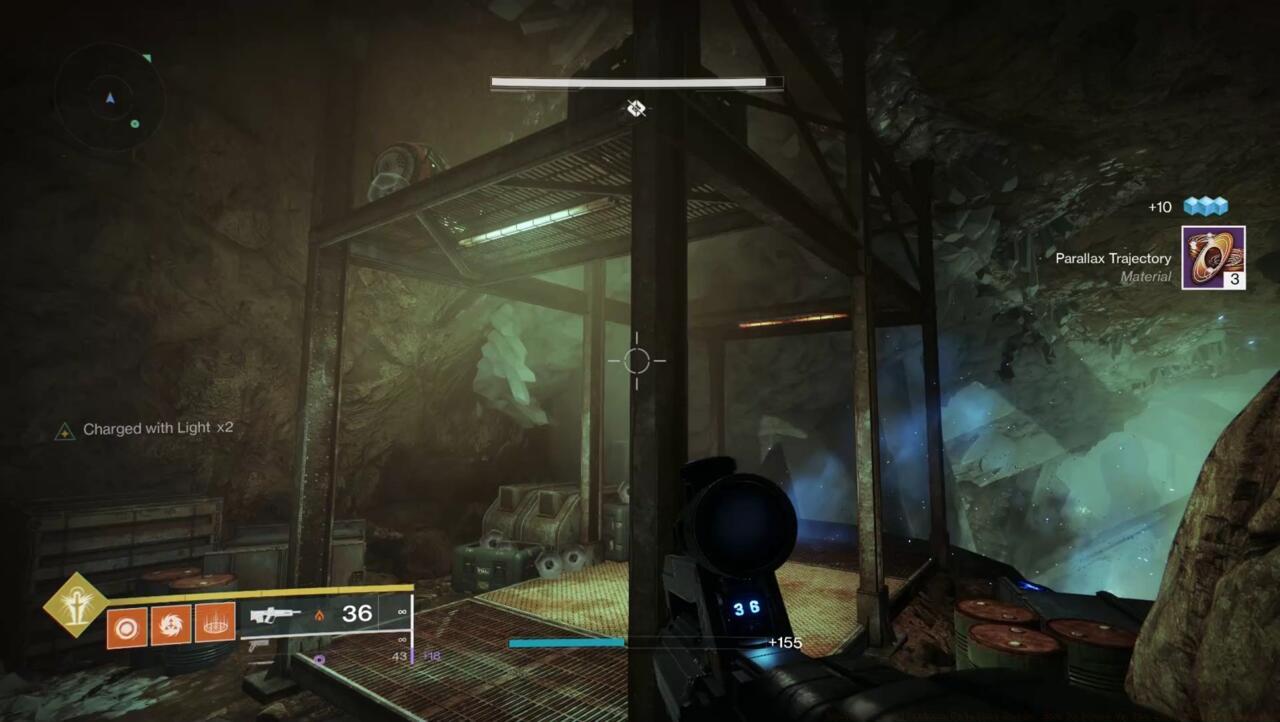 The big room filled with crystals includes your very first chest and Reaver Vandal.