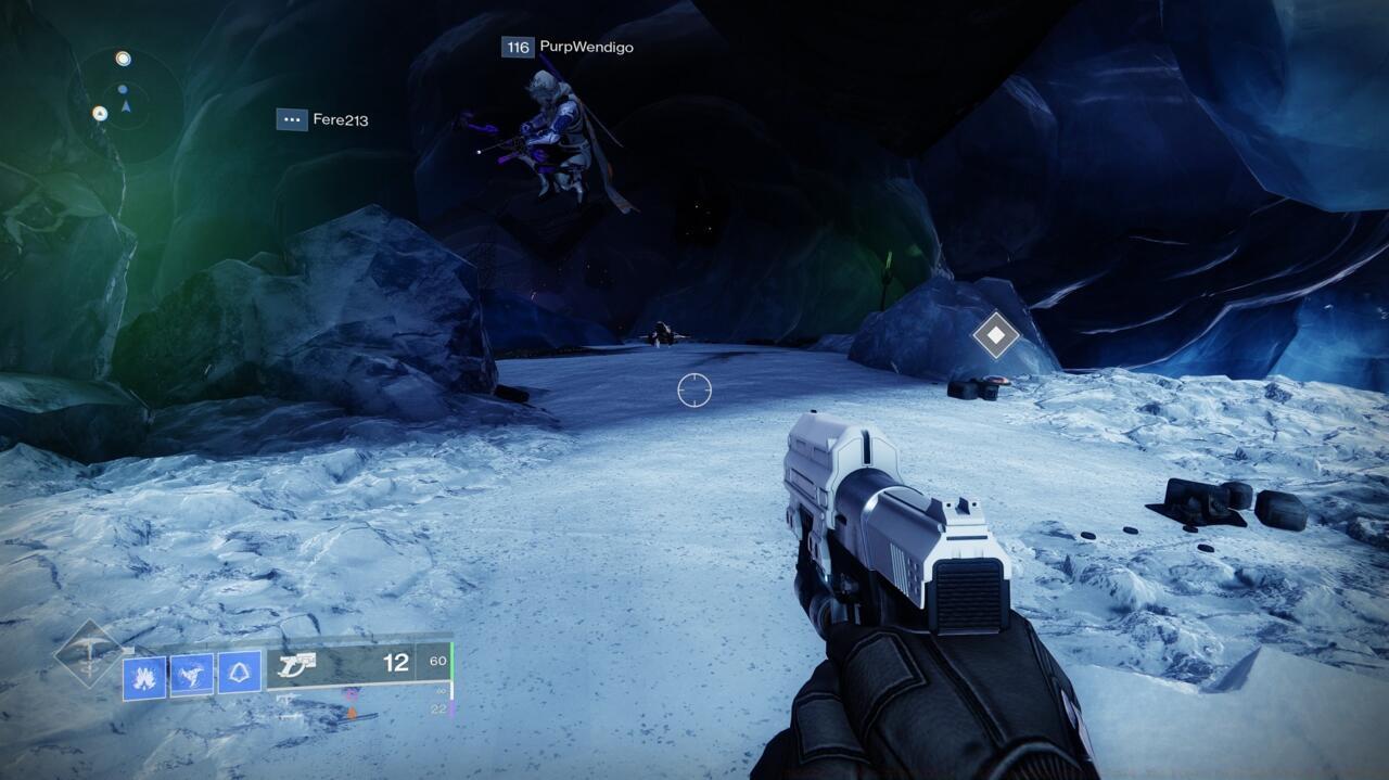 The data pad you need is in the Eventide area, right by the entrance to this cave. It's beneath the edge of a cliff.