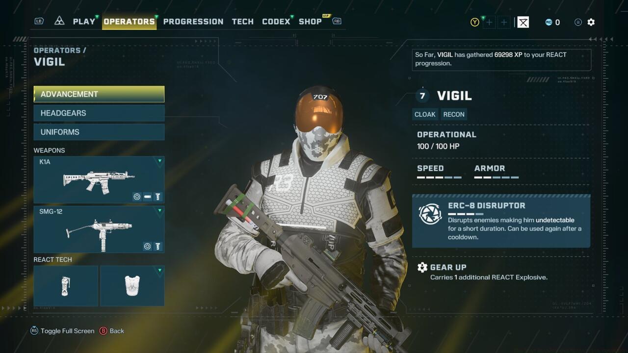 Vigil is the stealthiest of all Operators, which plays perfectly into the game's meta.