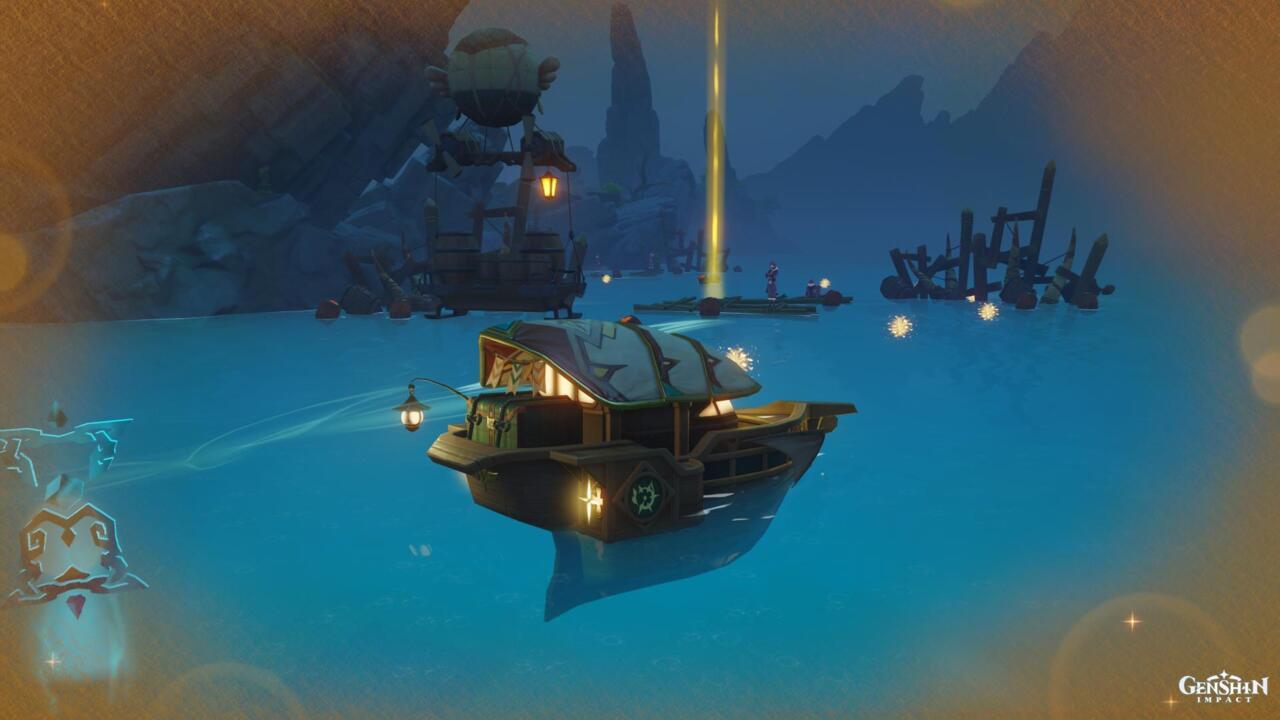 You need to use the Waverider to destroy the supply balloon