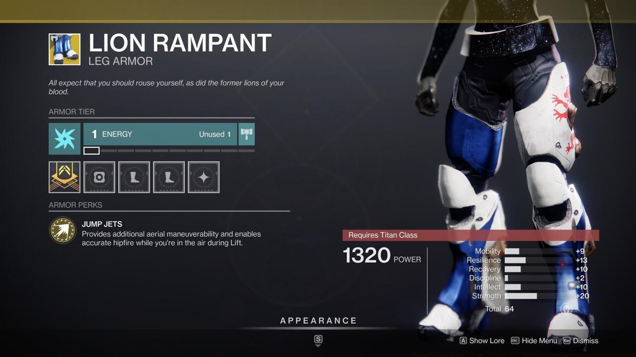 Lion Rampant makes you deadlier in the air and more maneuverable, which can be very annoying for other players in the Crucible.