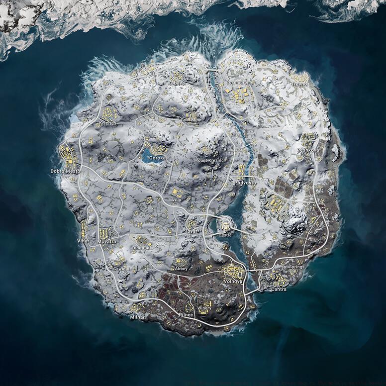 Vikendi, the place to go for some snowy skirmishes.