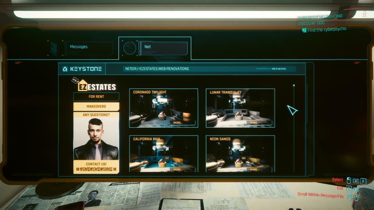 Apartments can be customized with six different makeovers.