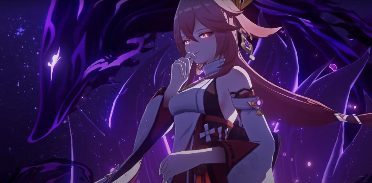 Yae's Elemental Burst animation