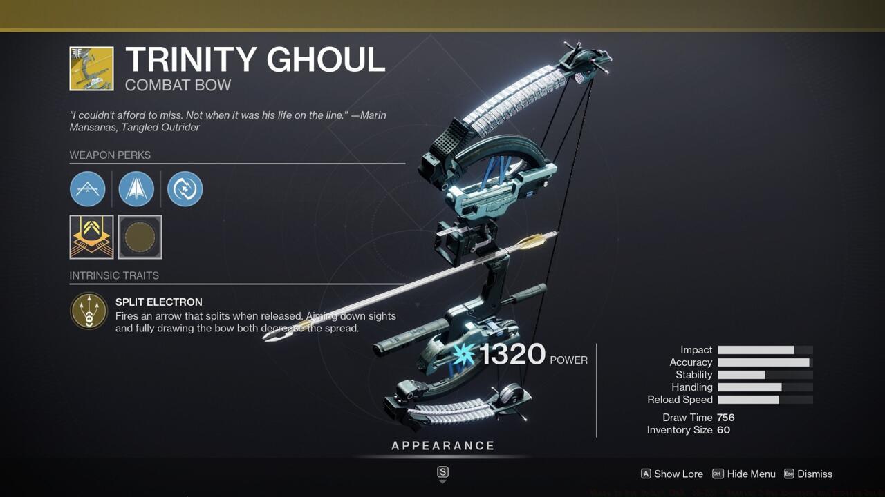 Trinity Ghoul zaps enemies with chain lightning and can rip through PvE crowds in a hurry.