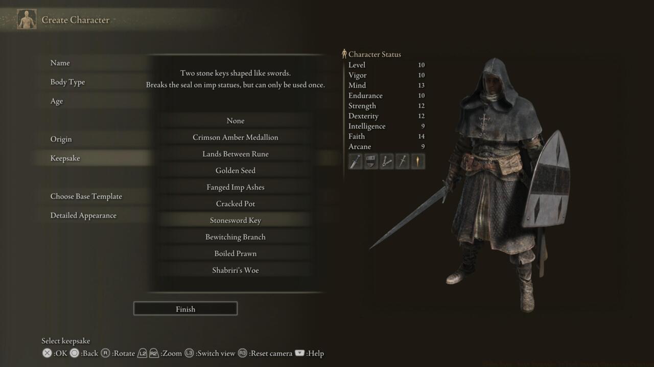 Stonesword Key is a viable Keepsake option.