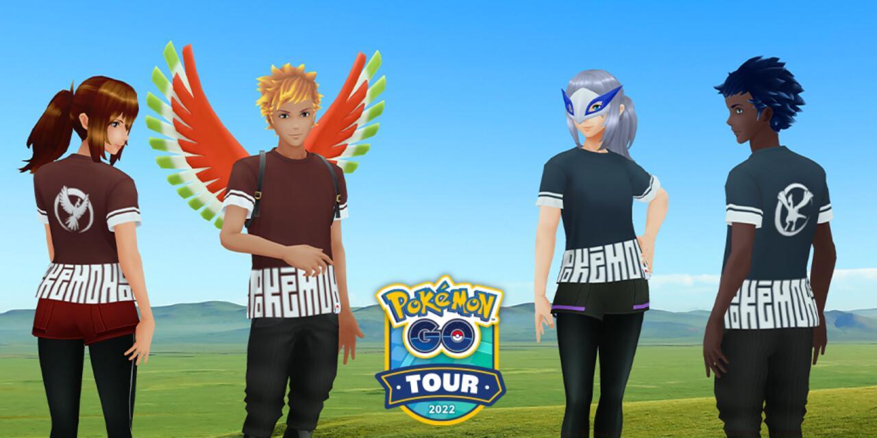 Above are the avatar items earned by completing the Pokemon Go Tour: Johto special research tasks.