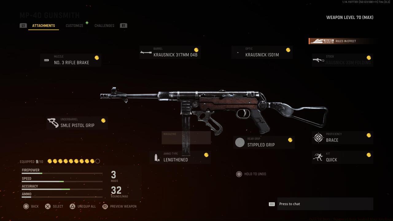 MP-40 submachine gun