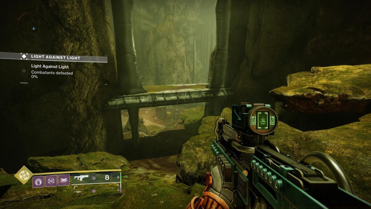 Follow the path into the canyon on the left to reach the Temple of the Cunning.