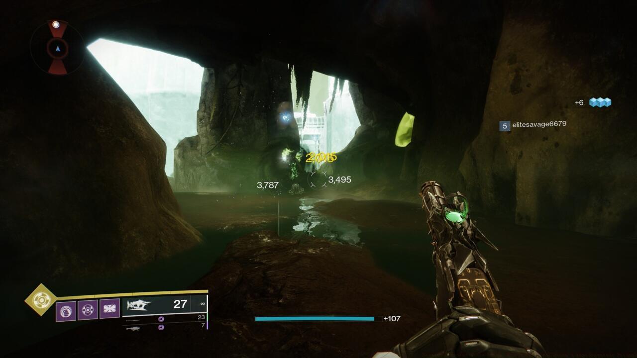 The green bubble shield on the wall hides the moth; kill all the Hive who spawn near it to reveal it.