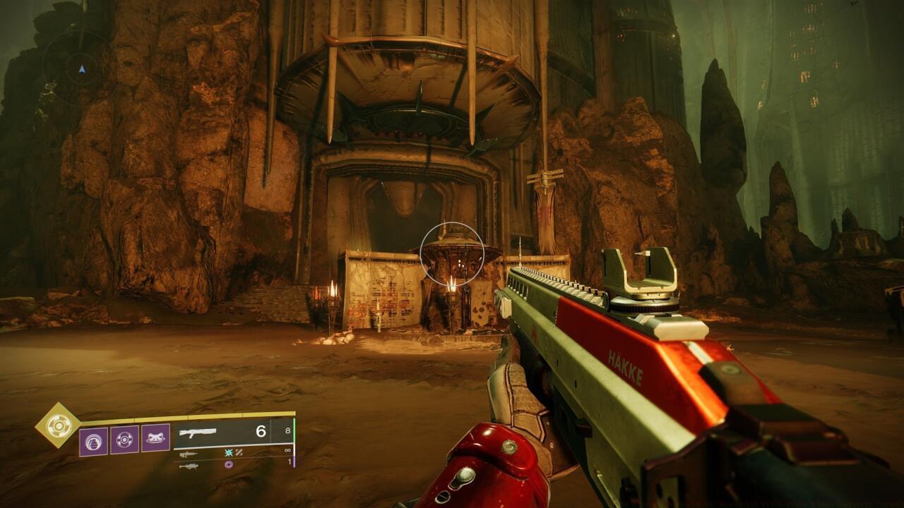 Head through this building to the far side, then ascend and cross the bridge to reach Witch's Echo.