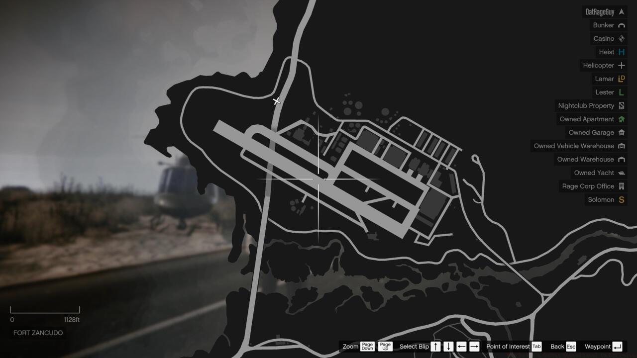 Location of Fort Zancudo