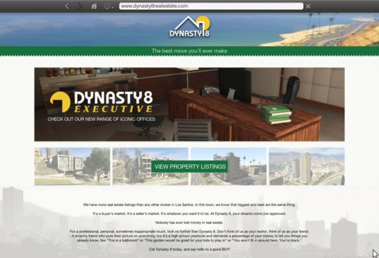 The Executive section of Dynasty 8