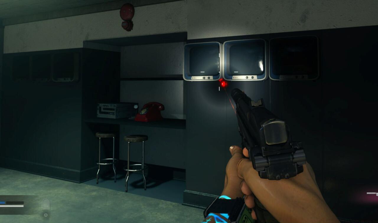 Prison Block's red phone on the upper-level of cells