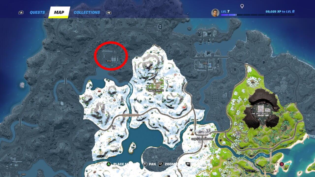 Logjam Lumberyard is near the northern edge of the map, so drop as close to it as you can.